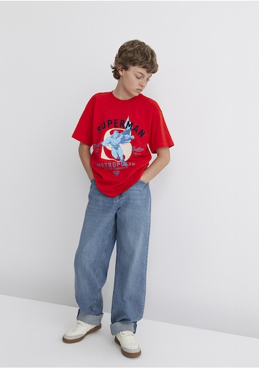 Mavi - Superman Baskılı Kırmızı Tişört 6610293-88523 Kırmızı