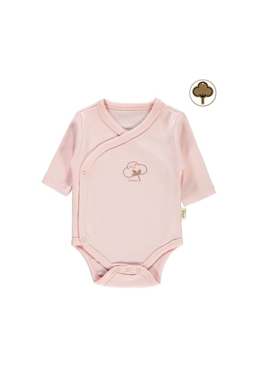 Civil Baby Bebek Organik Çıtçıtlı Badi 0-6 Ay Pembe