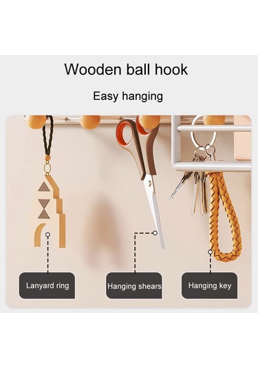 Sones Ev Tipi Büyük Delmeyen Düzenleyici Duvar Askılı Raf, Stil: Siyah Temel Model