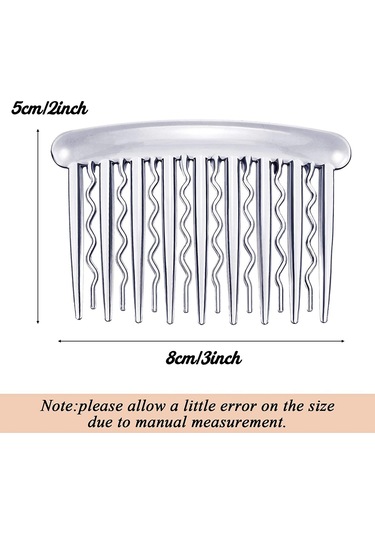 Shineyee 12 Adet Plastik Dalgalı Dişli Saç Tarzı, Fincan Desenli Saç Aksesuarı, Evde Ve Özel Etkinlikler İçin Uygun, Basit Ve Pratik Tasarım