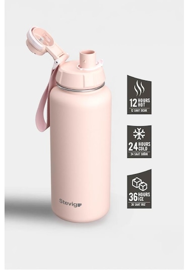 Stevig 1 Hand Leak-proof Sızdırmaz Çelik Termos 500 Ml Icy Pınk St-222