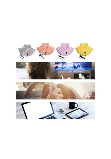 Besthome1 Elektrikli Isıtmalı Sarı Boyun Ve Sırt Masaj Aleti, Akıllı Şarj Edilebilir Sarı