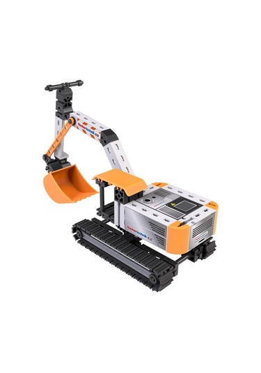 Fischertechnik Kazıcı İş Aracı Yapım Oyuncağı 125 Parça Hareketli Kol & Kürek Stem 7+