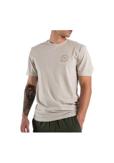 Only Erkek T-shirt 22029483 Onsmanuel Lıfe Reg Ss Desert Tee Gümüş