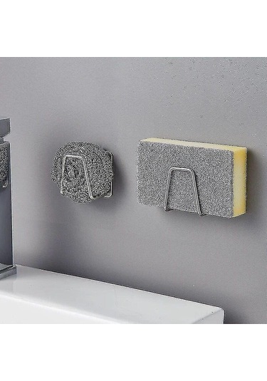 Padalink 304 Paslanmaz Çelik Mutfak Sponge Tutucu - Otomatik Kurutma, Kendinden Yapışkan Duvar Takımı, Lavabo Aksesuarı Organizatörü 4'lü Set Diğer