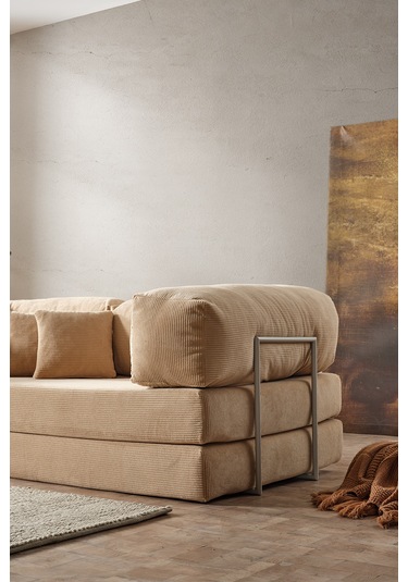 Legom Lucas Aktivite Koltuğu Yatak Olabilen Çok Amaçlı Kanepe L Koltuk Bej Bej