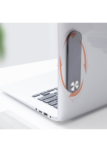 Cbtx Dizüstü Bilgisayar Yan Montajlı Manyetik Telefon Standı Tutucu Pc + Bilgisayar Monitörü Genişletme Braketi - Beyaz