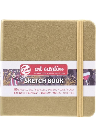 TALENS ARTCREATION ESKİZ BLOĞU 140 GR 12 X 12 CM WHİTE GOLD