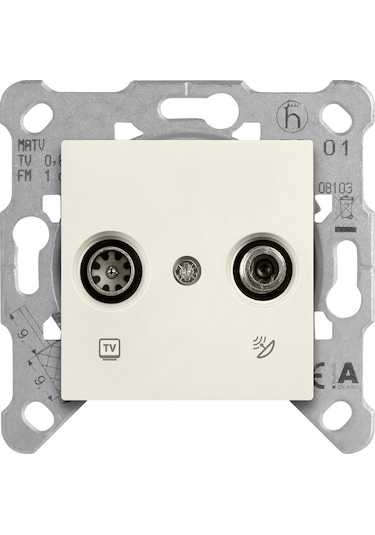 Viko Linnera/rollina Krem Tv-sat İkili Uydu Prizi Geçişli 11db Çerçevesiz - 90441087