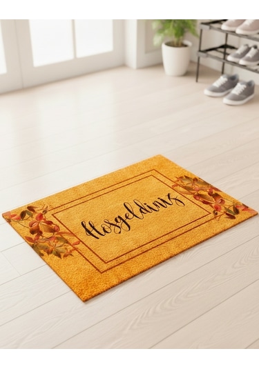 Esnature Sarmaşık Desenli Kapı Paspası Önü Paspası 45x70 Cm