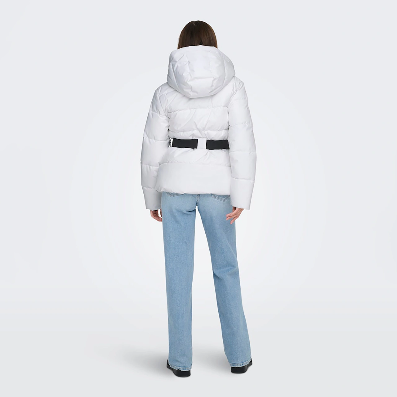 Only Harper Life Belted Premium Kadın Beyaz Mont 15352040-bw Beyaz