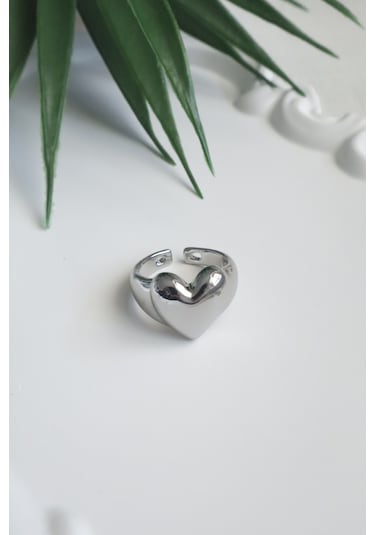 Demokan Tombik Model Kalp Ayarlanabilir Yüzük