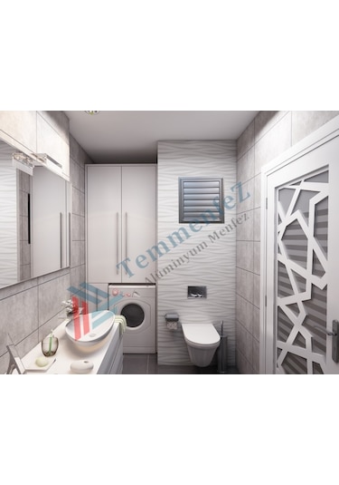 Banyo Havalandırma Parlak Alüminyum Telli Menfez, Panjur ! (226901664)