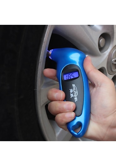 Sones Shunweı Sd-2802 Dijital Lastik Basıncı Ölçer 150 Psı 4 Ayar Mavi