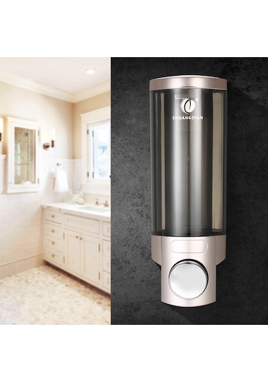 Leezsing Chuangdıan 300ml Duvara Monte Tek Şişe Manuel Sabunluk Şampuan Kutusu Sabunluk Ve Tutucu Tuvalet El Yıkama Sıvısı Şampuan Duş Jeli Dağıtıcı