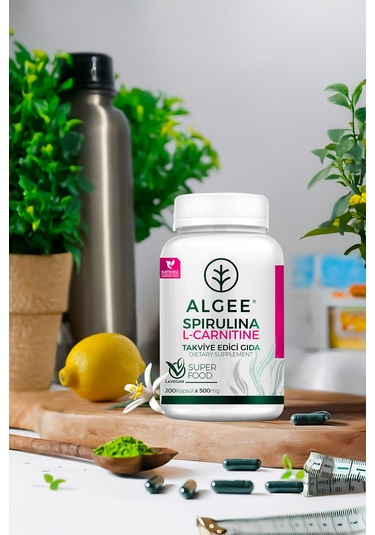 Algee Spirulina & L-carnitine Bitkisel Takviye 90 Kapsül