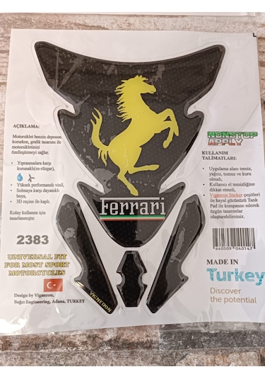 Ferrari Tankpad Siyah