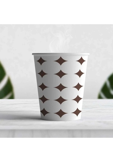 Karton Çay Kahve Bardağı 7 Oz 50'li X 2 100 Adet 50