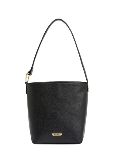 Barbour Cedar Deri Bucket Çanta Bk11 Black Siyah