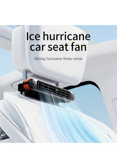 Xuweiwei Taşınabilir Araba Koltuğu Fanı Ahşap Tahıl Rengi Usb Gücüyle Çalışır 3 Hız Ayarlı Soğutma Başlık Ve Sırtlık İçin Araç Konforu