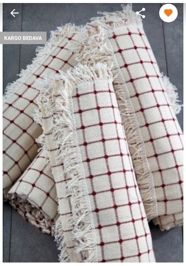 %100 Pamuklu Buldan Işi Koltuk-Çekyat-Koltuk Örtüsü 180 X 450  024