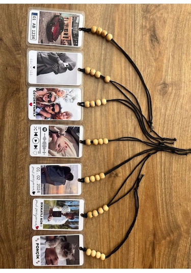 Kişiye Özel Fotoğraflı Tarihli Araç Dikiz Ayna Süsü Sevgiliye Hediyelik Aksesuar