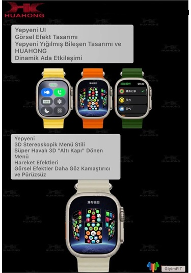 Watch 10 Serisi Yenilendi V5 Hd Ekran Amoled Tüm Bildirimler Tüm Telefonlara Uyumludur