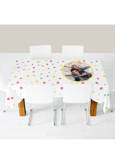 Kişiye Özel Baskılı Masa Örtüsü 150x170 cm-007