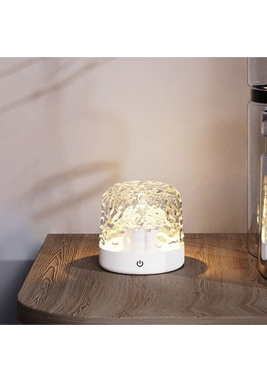 Opulentliving Geeroyoo 3 Renkli Şarjlı Led Su Dalgası Projektörü, Bluetooth Işık Gösterisi, 13x11.3x11.3cm Diğer