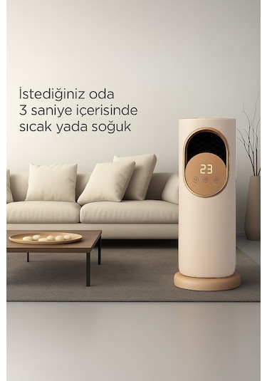 Uzaktan Kumandalı Dokunmatik Taşınabilir Sıcak Üfleme Isıtıcı 180 Hava Sirkülasyonu,