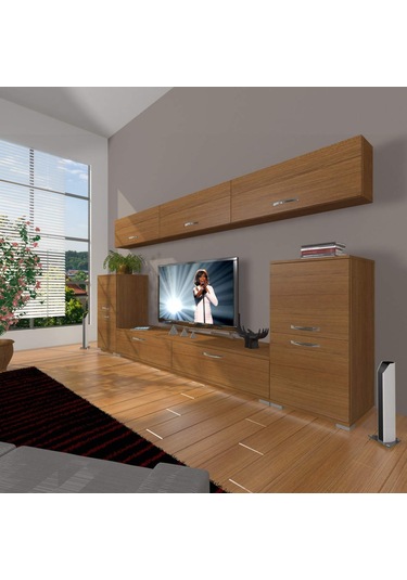 Decoraktiv Eko 9 Slm Std Tv Ünitesi Tv Sehpası Ceviz