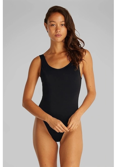 Calvin Klein Scoop Back One Pıece Siyah