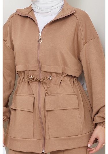 Kapak Cepli Oysho İkili Takım 1652 - Vizon Vizon