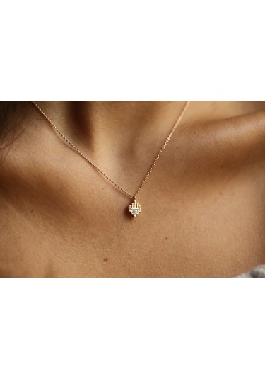 Reis T9159 Çaklıt Prime Kolye Pembe Altın