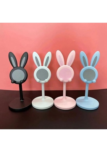 Masaüstü Telefon Tutucu Ped Sünger Ayarlanabilir Yükseklik Çok İşlevli Yerden Tasarruf Sağlayan Kompakt Telefon Tutucu Pembe