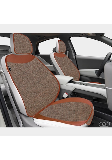 Bod Keten Terletmez Oto Koltuk Minderi Seti Koltuk Koruma Kılıfı Yalı Serisi Ön Arka Set Taba