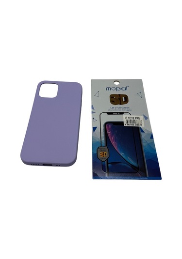 İphone Uyumlu 12 Pro Lila Silikon Kılıf Kırılmaz Lila