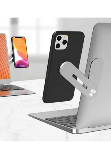 Manyetik Laptop Masaüstü Bilgisayar Cep Telefonu Tutucu Mıknatıslı