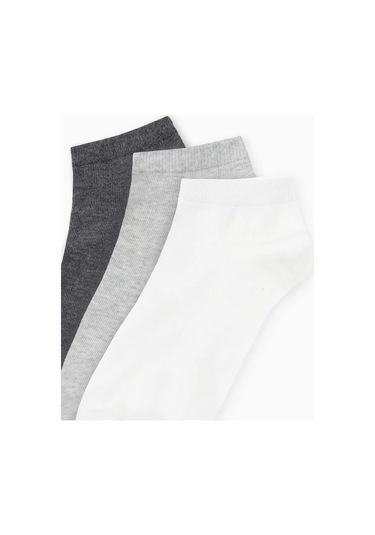 Gloria Jeans Temel Kısa Çoraplar 3 Çift 402023788 Beyaz