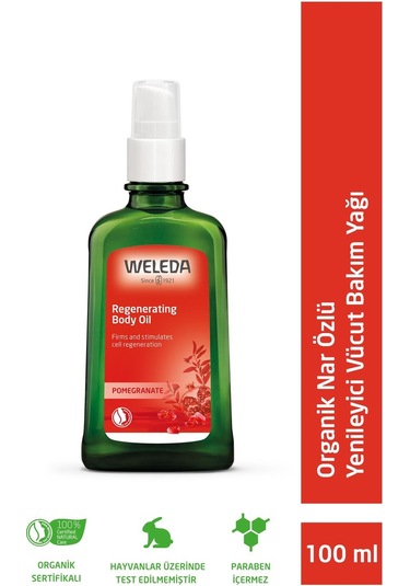 Weleda Organik Nar Özlü Yenileyici Vücut Bakım Yağı 100ml