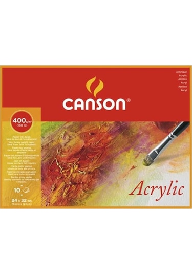 Canson Akrilik Blok 24X32Cm 400Gr 10Sf