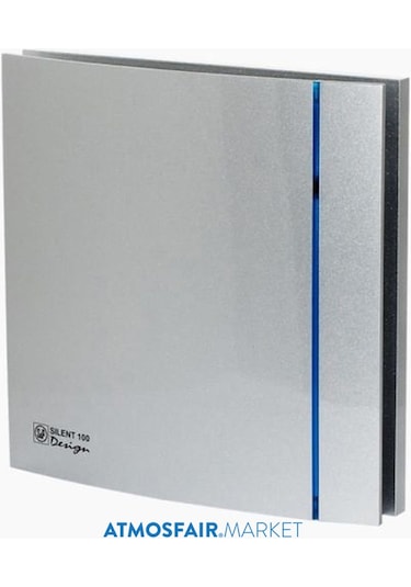 Silent - 100 Cz Silver Design 100'Lük Banyo Wc Fanı