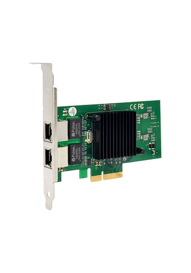 PCIE X4 çift RJ45 Gigabit Ethernet sunucu çift bağlantı ethernet kartı