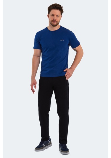 Slazenger Paınt I Erkek Baskılı Indigo Tişört Indigo