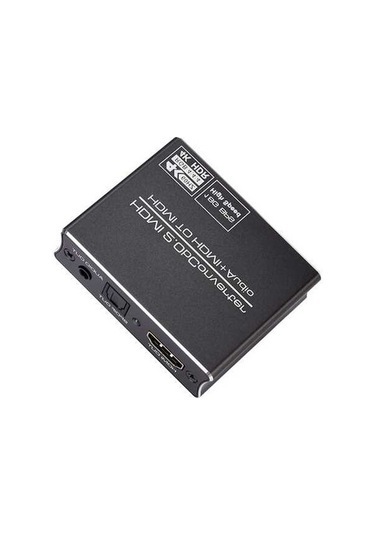 Pazly 4k Ses Çıkarıcı, 5.1 Ses Kanal, Hd Görüntü, Stereo Ses, Dc 5v, Optik Fiber, 3.5mm Arayüz