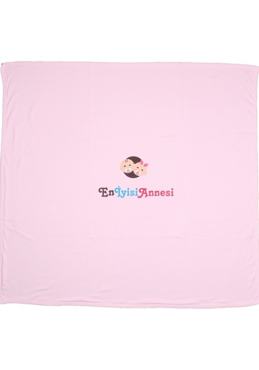 Eniyisiannesi Bebek 90 90 Ebatında Baskılı Penye Pamuklu Batta Pembe