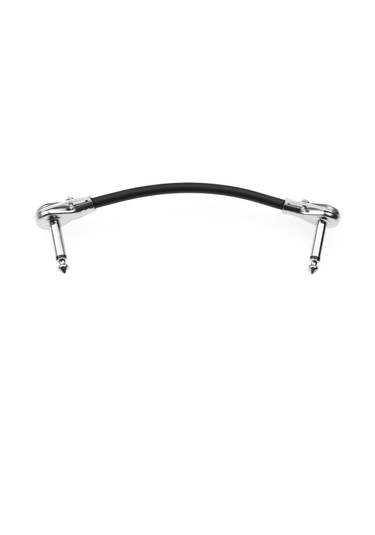 Geeksen Gitar Efekt Pedal Kablo Teli Düz Yama Kablosu Kordonu 6.35mm Dik Açılı Gözleme Tasarımı 15cm