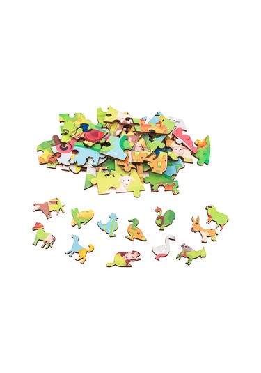 Ahşap Puzzle Çiftlik