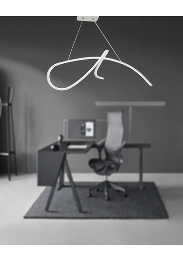 Tt018-By Tt Aydınlatma Imza Modeli Mat Beyaz Led Avize