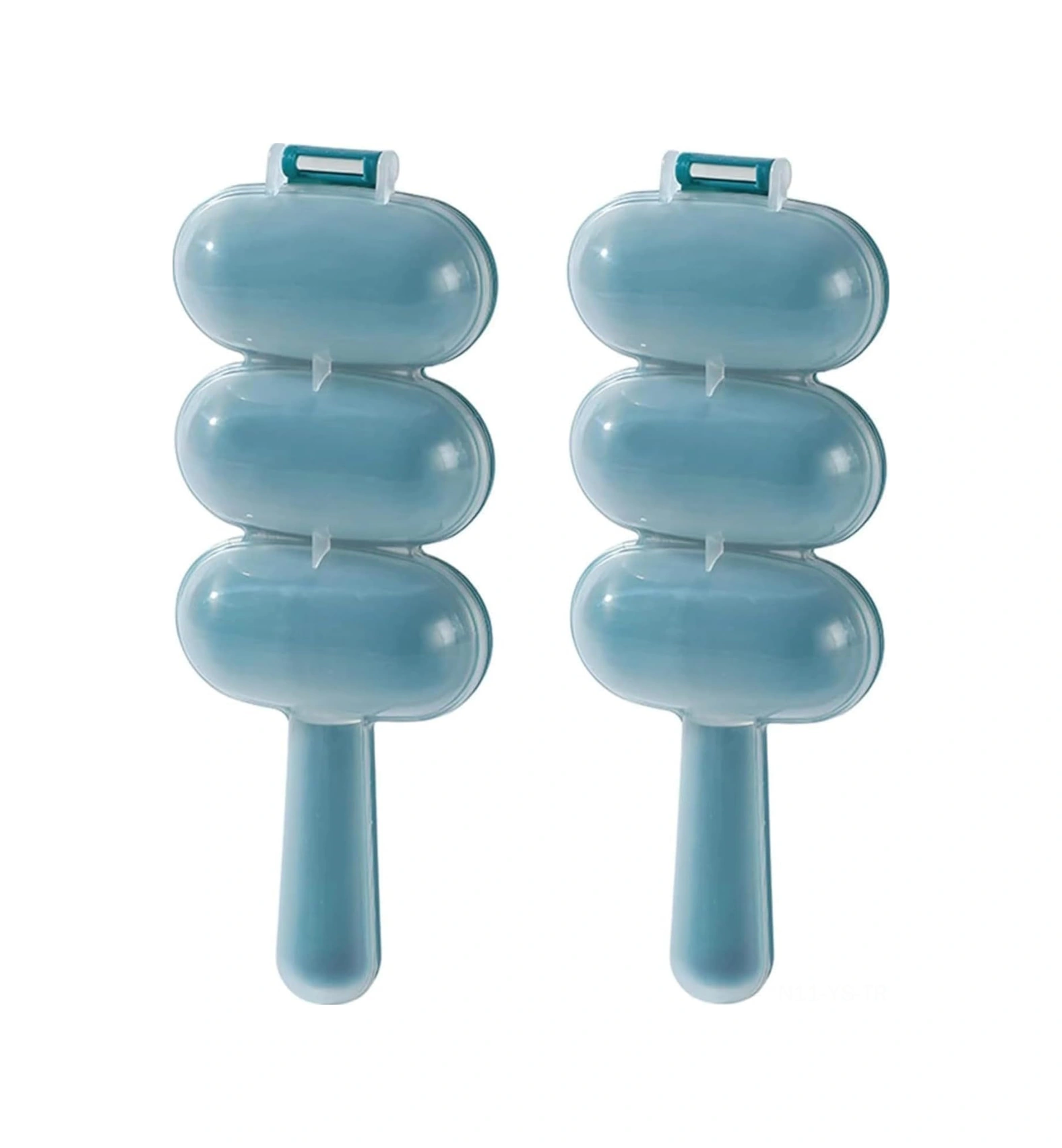 Yunboo Evde Dıy Maki Yapmak İçin Mavi 2'li Pirinç Topu Oluşturucu Seti - Pratik Mutfak Aleti Mavi